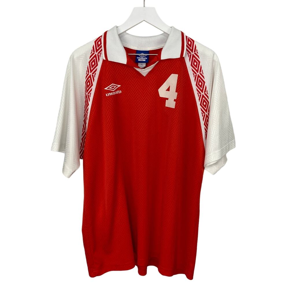 Vintage Umbro Red Soccer Jersey - Adult Size XL